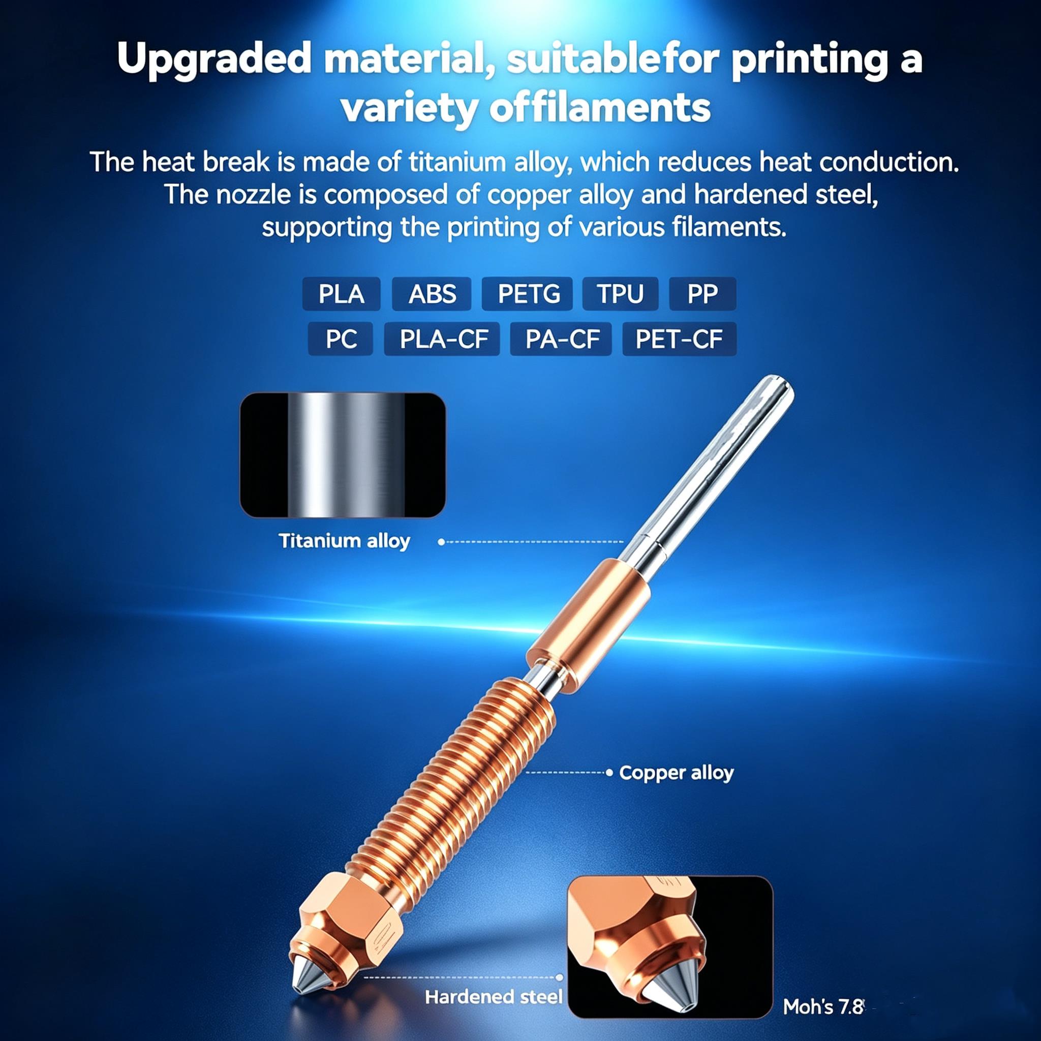 Untuk Creality K1 K1C K1 MAX H - High Flow Ceramic Hotend ulasan dan harga
