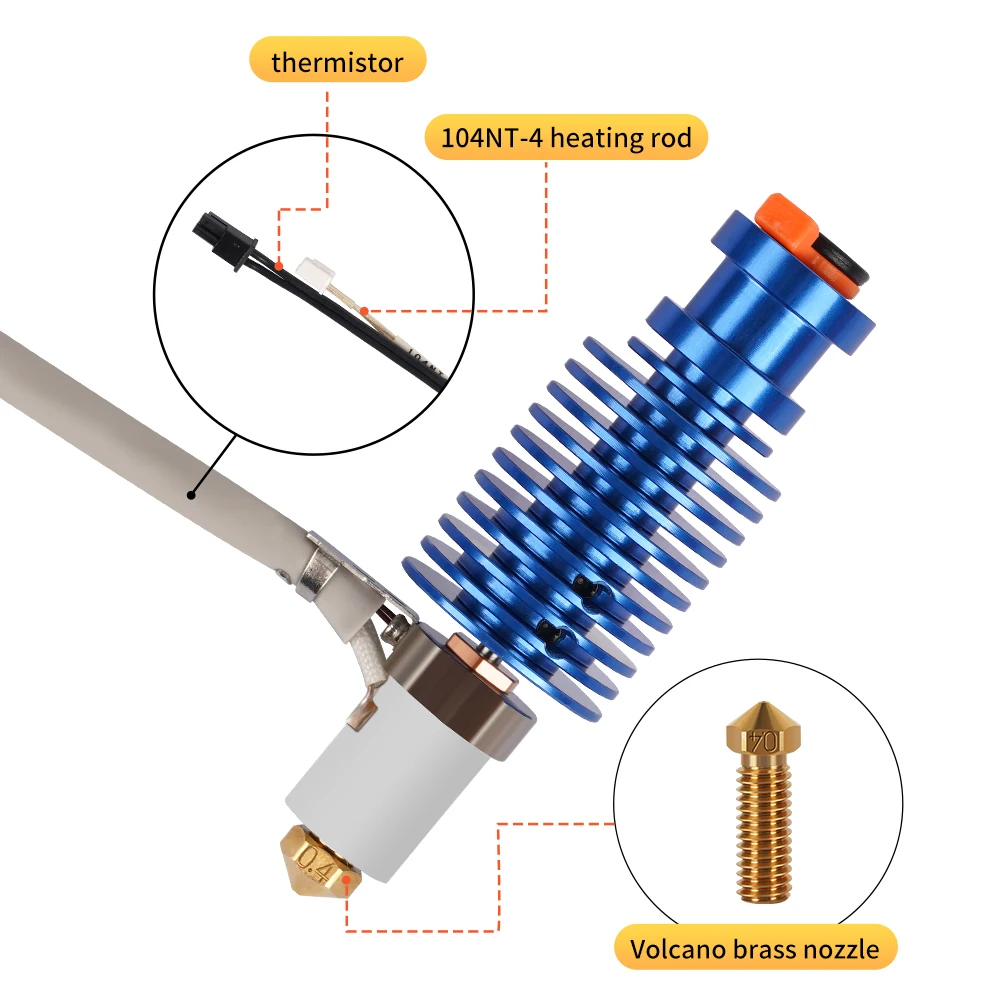 Kit Hotend Volcano 24V 60W unt - Corexy 3D Printer Kit ulasan dan harga